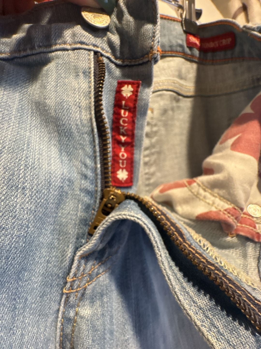 Lucky Brand Sienna Tomboy Crop Size 10/30 Light Wash Denim Jeans 7