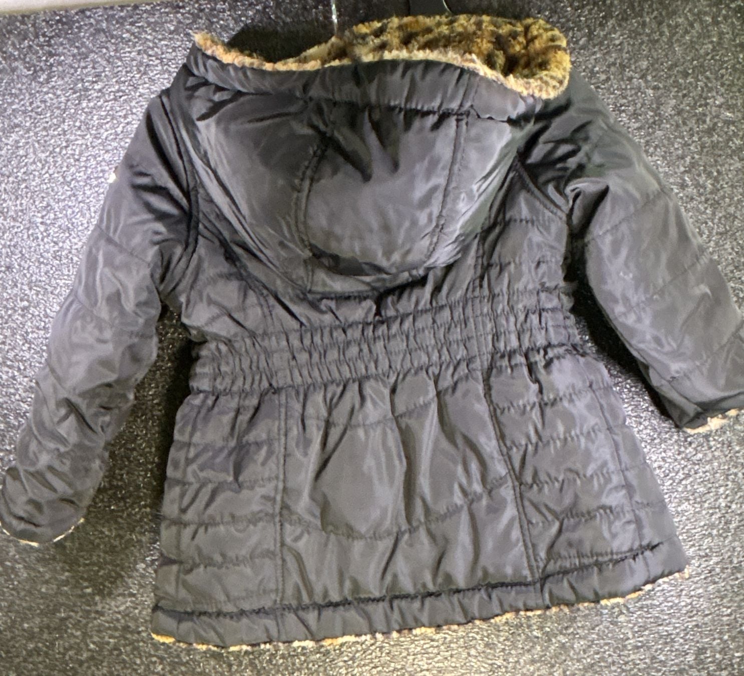 DKNY Reversible Puffer Jacket Black Leopard 4
