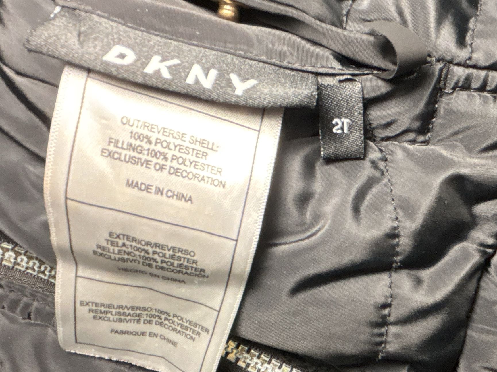 DKNY Reversible Puffer Jacket Black Leopard 6