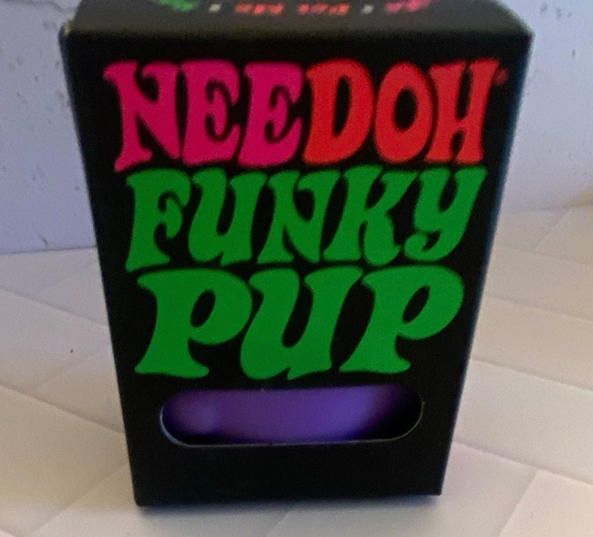 Schylling NeeDoh Funky Pup Fidget Toy Purple 1