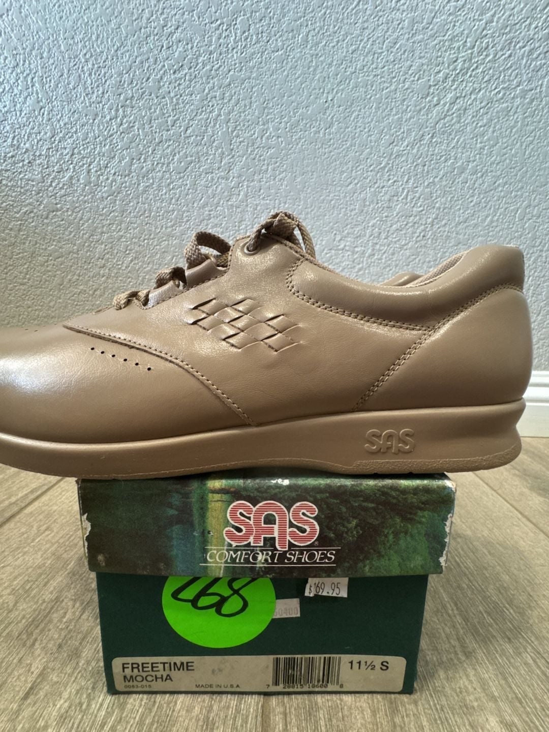 SAS Free Time Walking Shoe Size 11.5 S Mocha Leather 5
