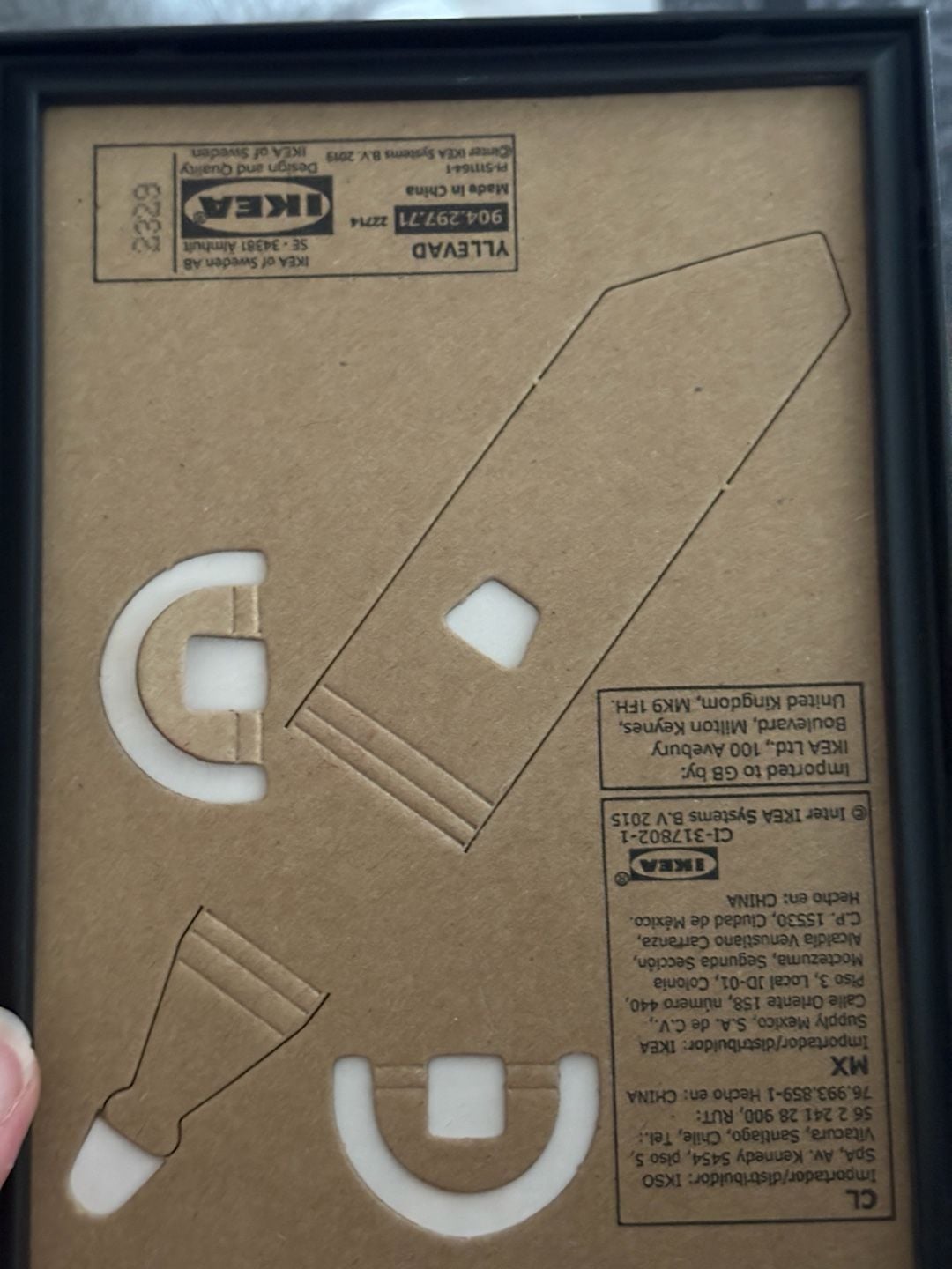 IKEA Yllevad Black Picture Frame Set of 2 3