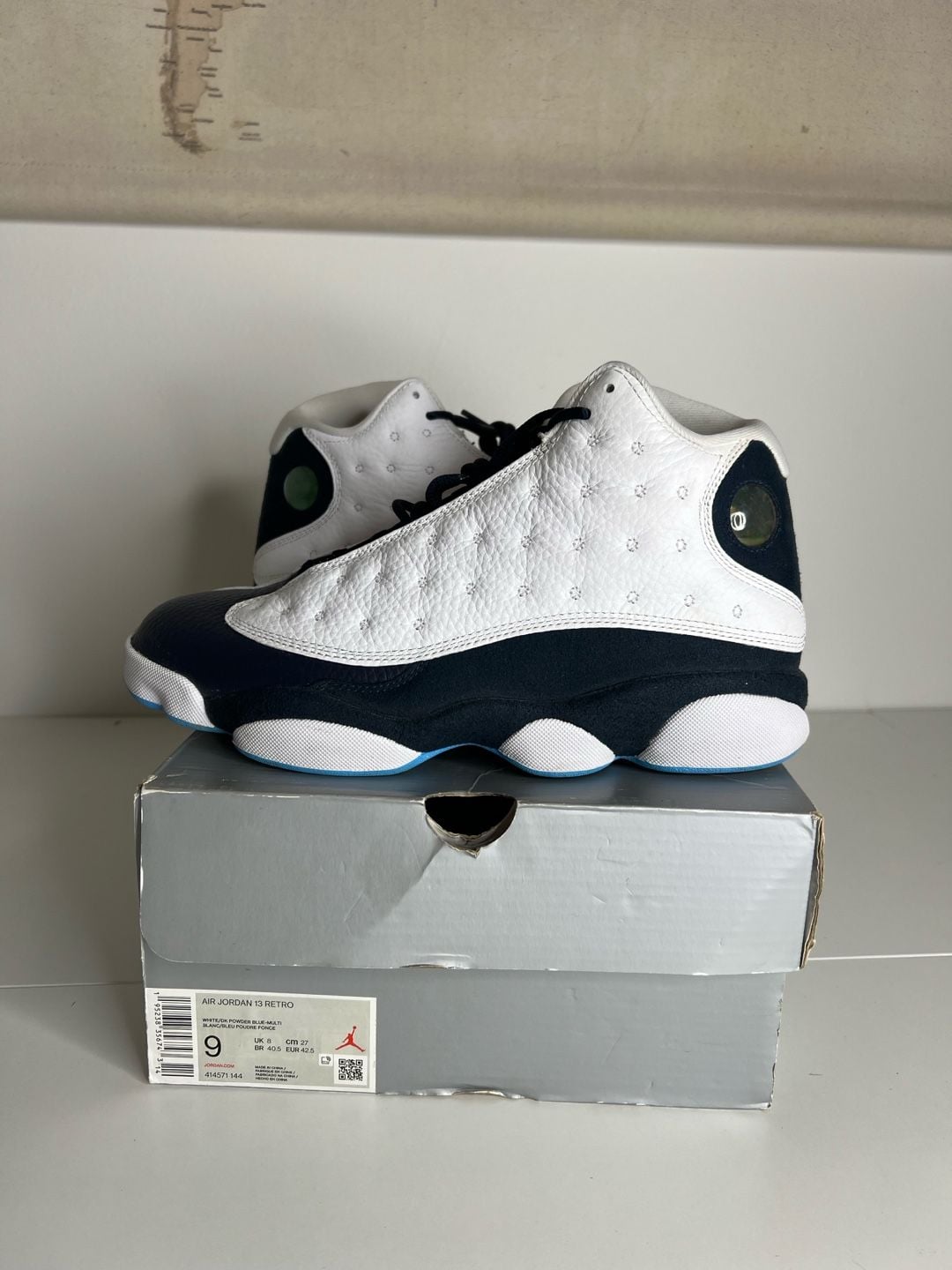 Jordan Air Jordan 13 Retro Size 9 Obsidian Powder Blue White Sneakers 2