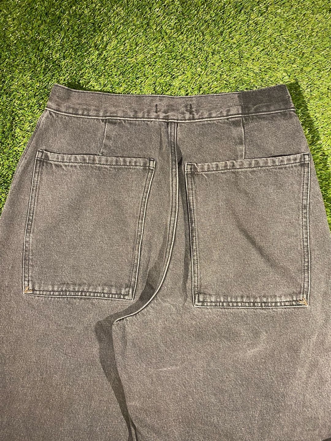 Basin + Range Wide Leg Jean Size 28 Black Washed Denim 5