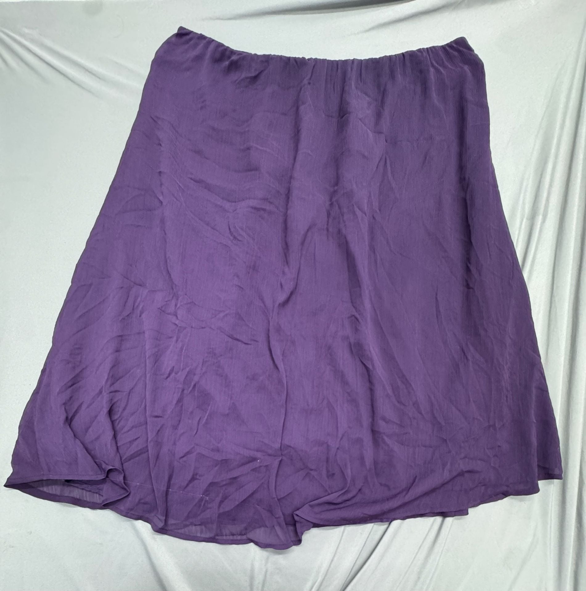 Cato Woman Skirt Size 22/24W Purple Flowy A-Line 6