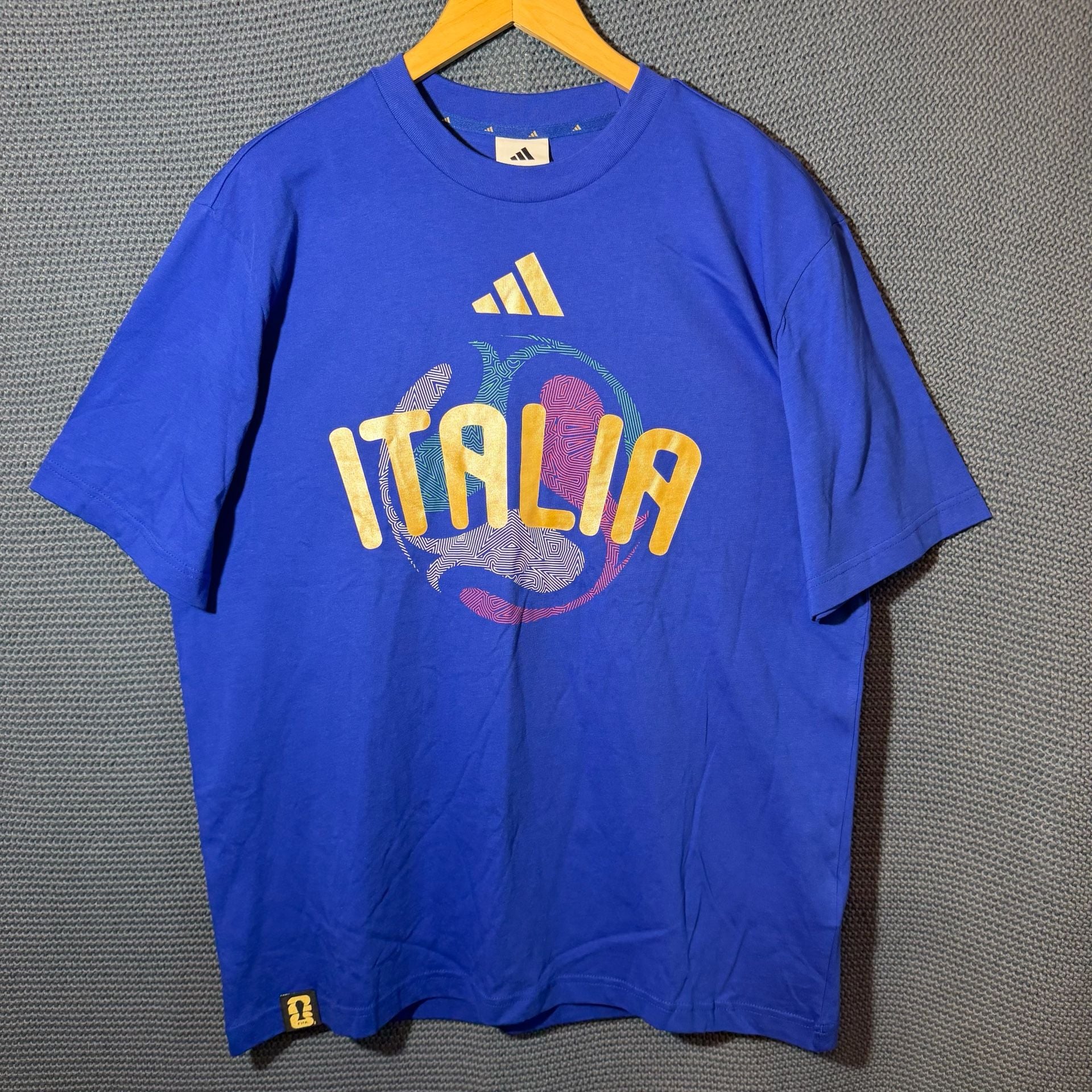 Adidas FIFA World Cup 26 Italy T-Shirt Size L Bold Blue 2