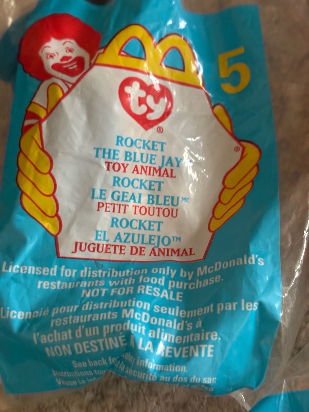 Ty Beanie Babies McDonald's Teenie Beanie Lot Of 7 Sealed Vintage 4