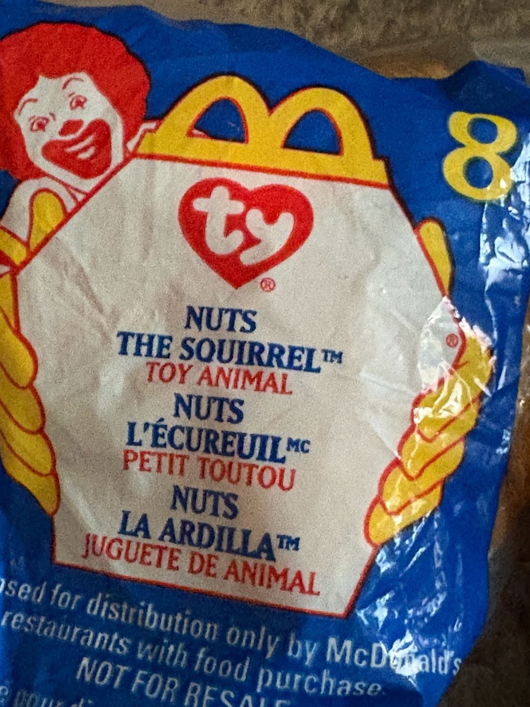 Ty Beanie Babies McDonald's Teenie Beanie Lot Of 7 Sealed Vintage 5