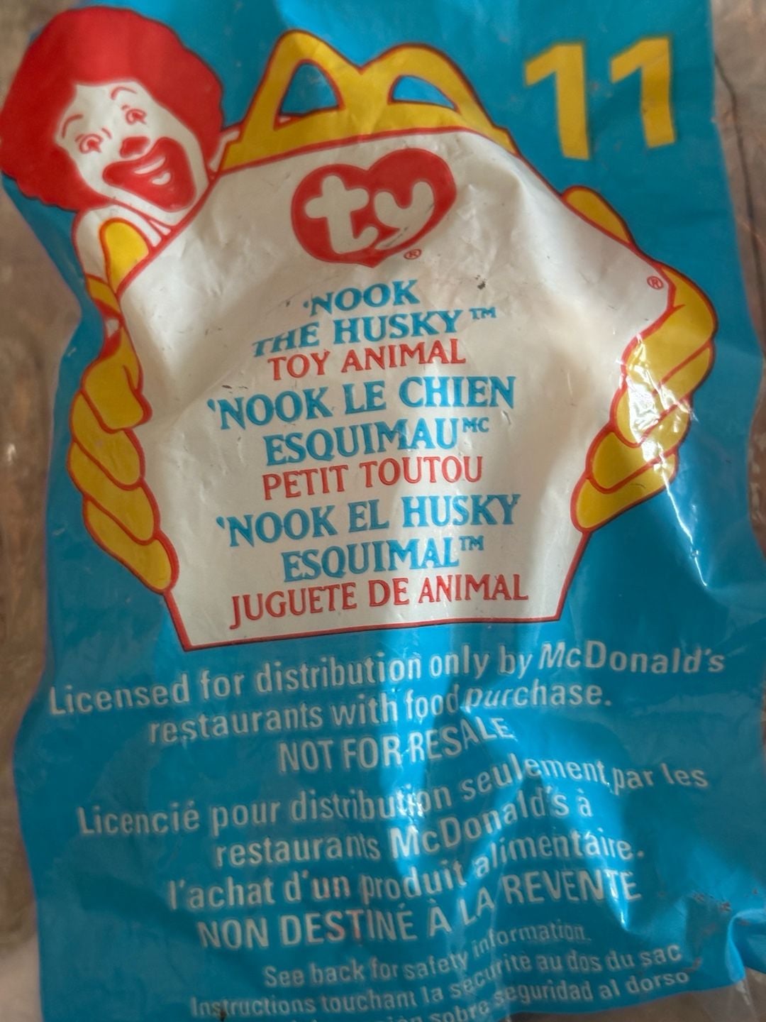 Ty Beanie Babies McDonald's Teenie Beanie Lot Of 7 Sealed Vintage 9