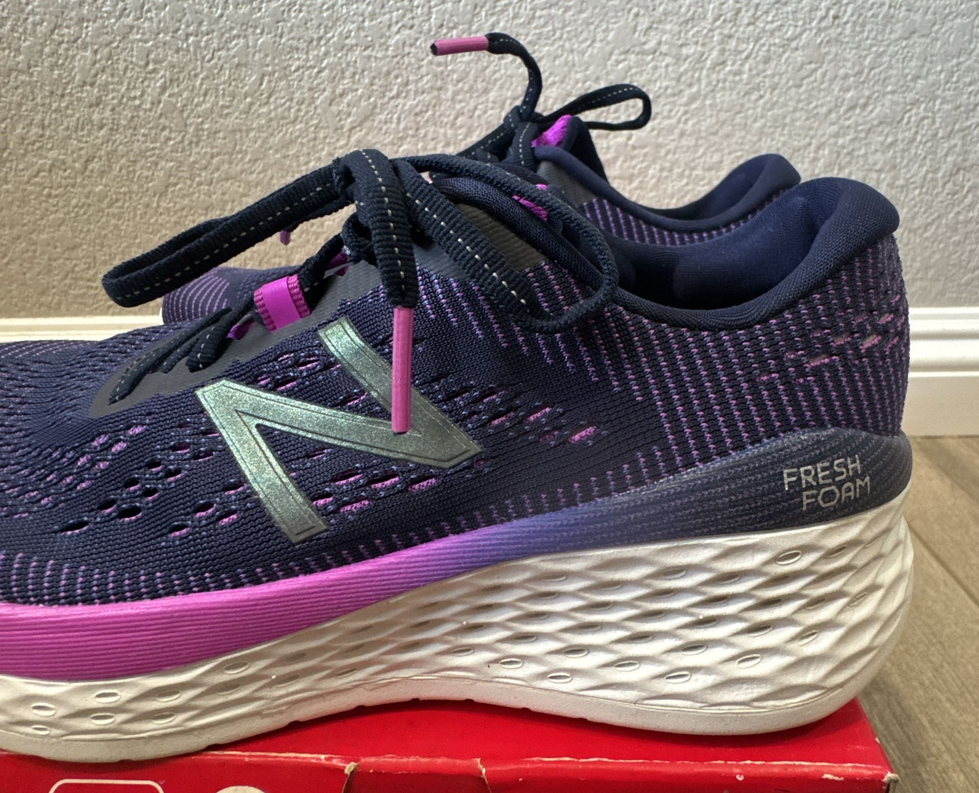 New Balance Fresh Foam More v1 Size 6.5W Purple Running Shoes for Women.Brand new 4