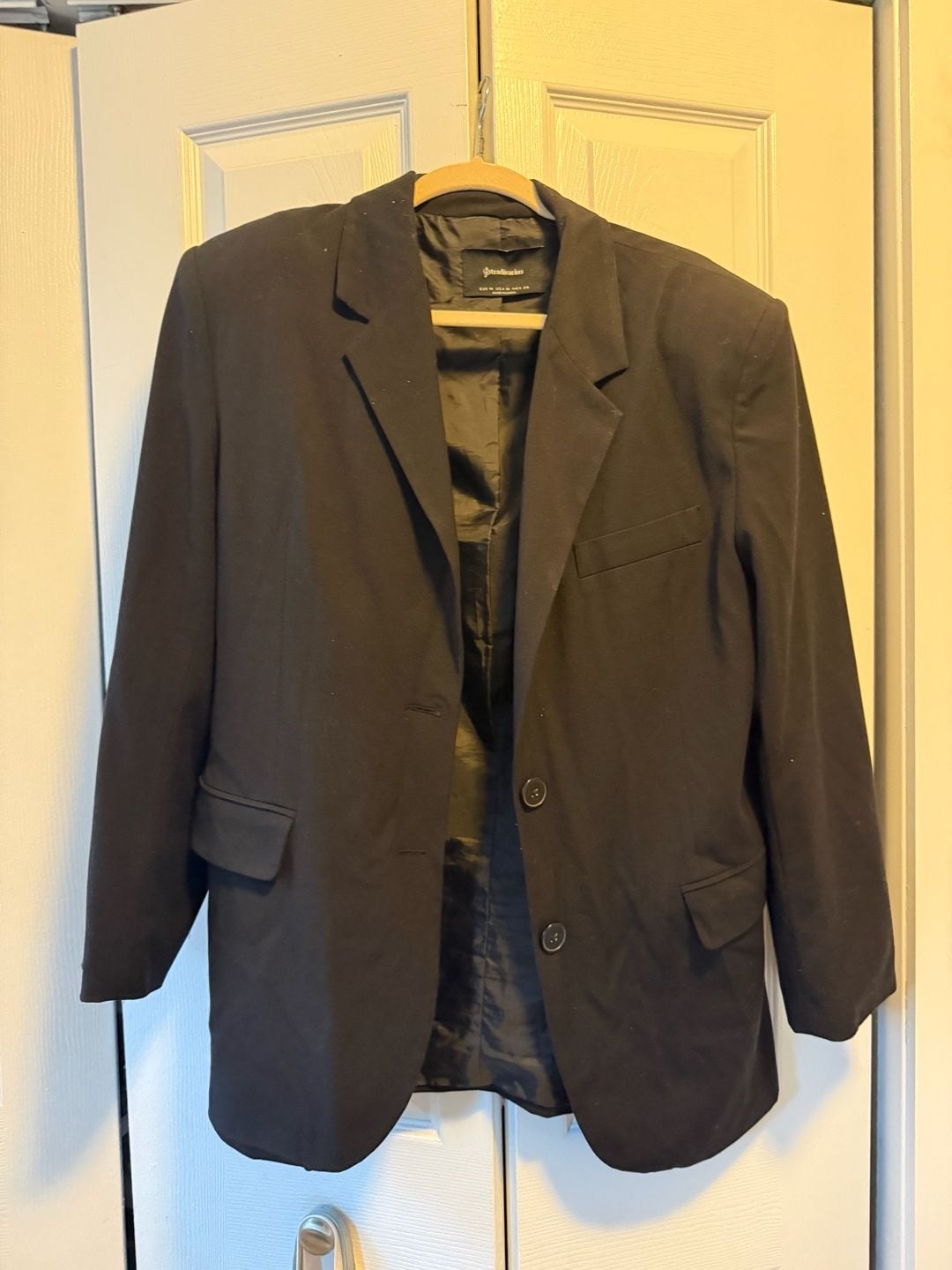 Stradivarius oversized Black Blazer Jacket Size M 3