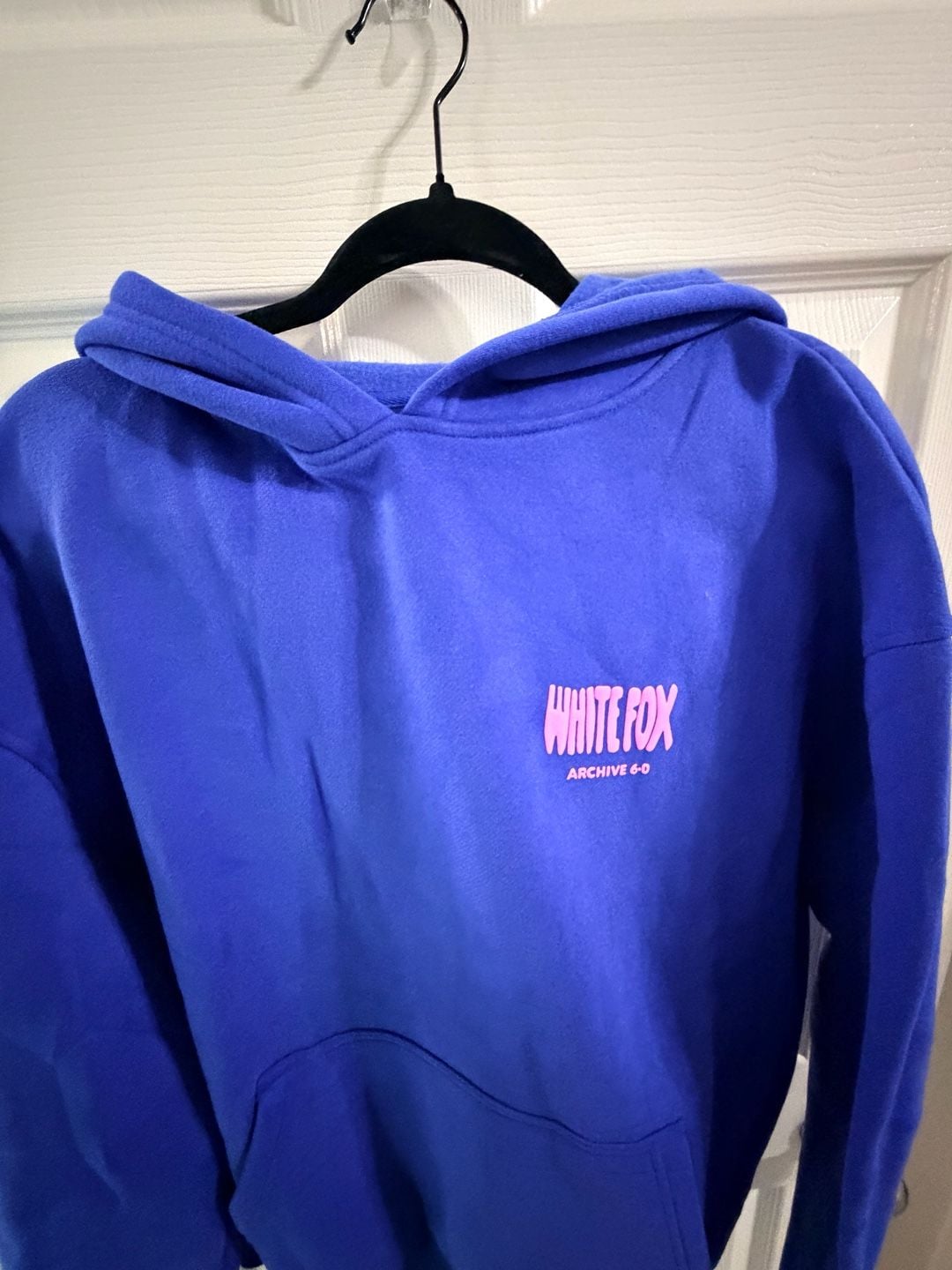 White Fox Archive 6.0 Malibu Blue Pink Oversize hoodie 3
