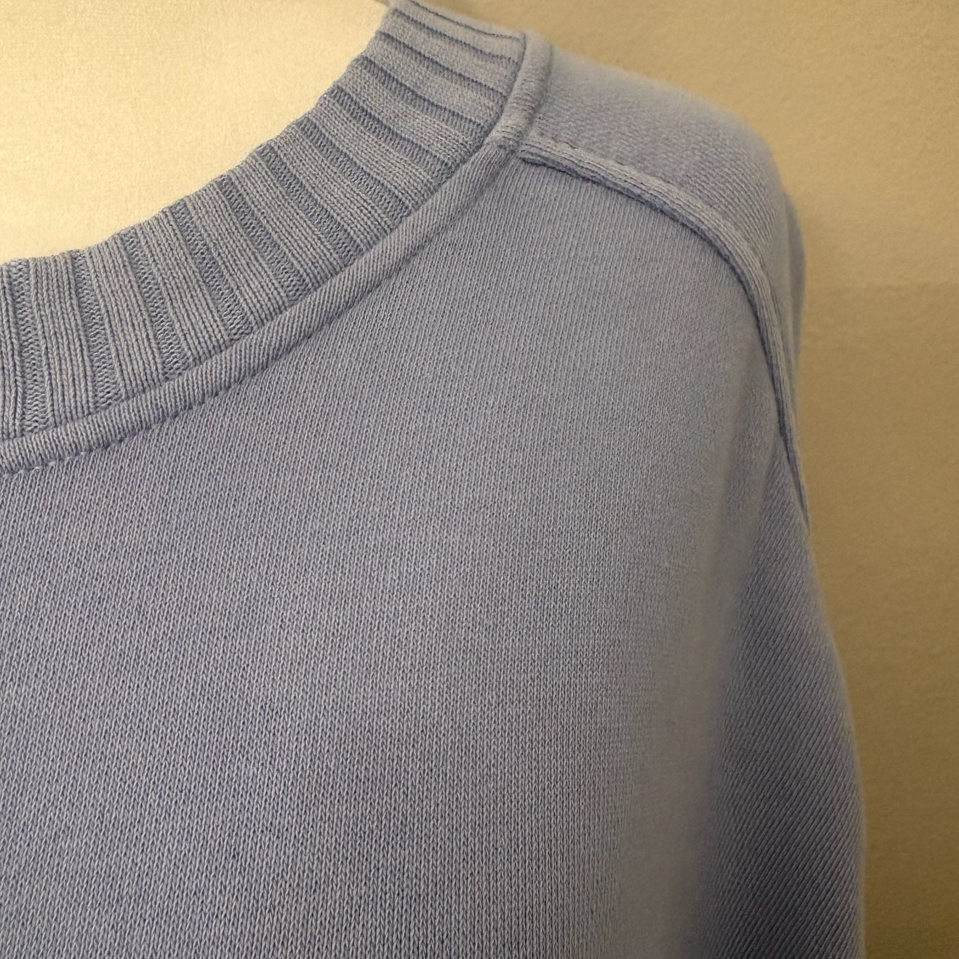 Aerie Oversized Crewneck Sweatshirt Small Blue Periwinkle Y2K 2000s Slouchy 3