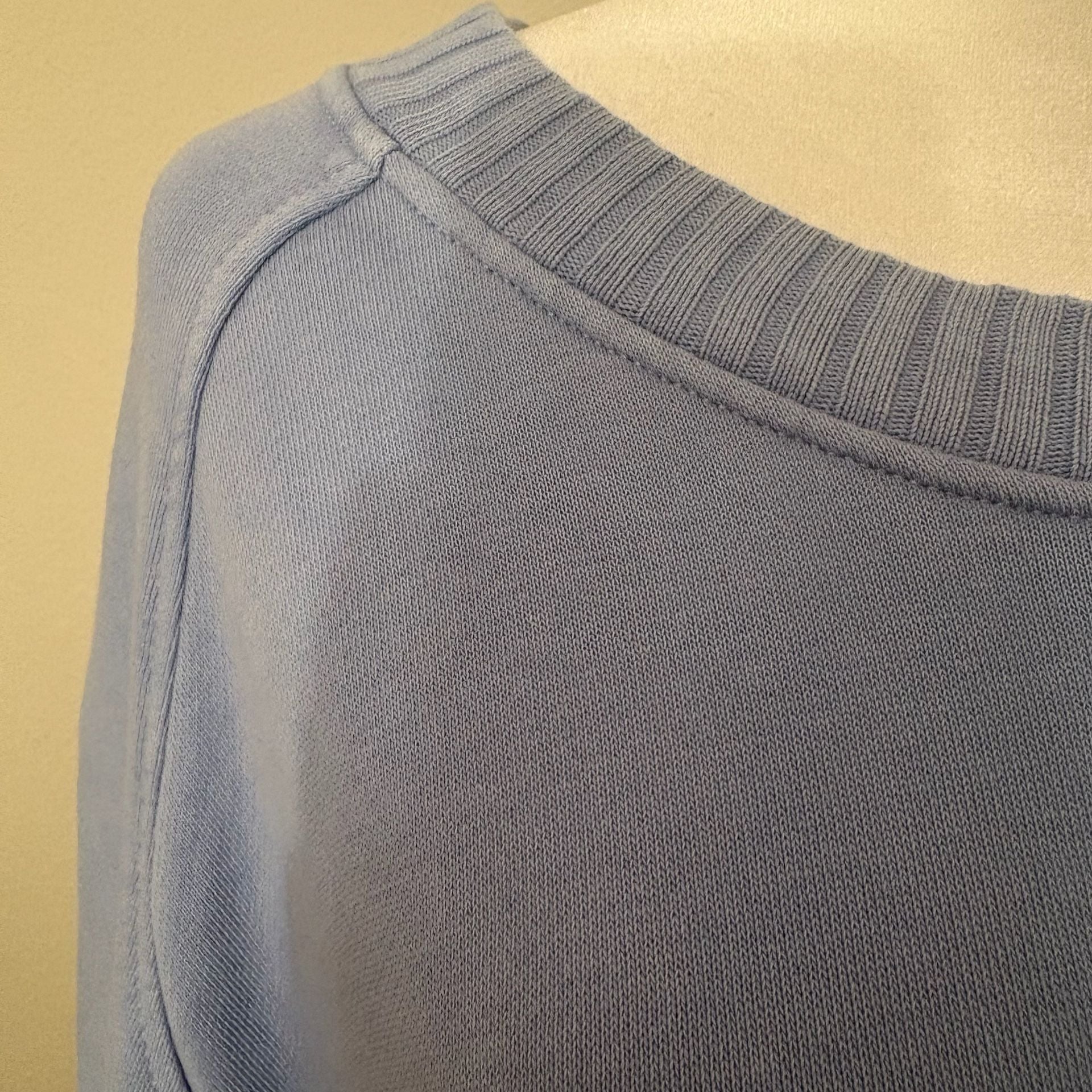 Aerie Oversized Crewneck Sweatshirt Small Blue Periwinkle Y2K 2000s Slouchy 10