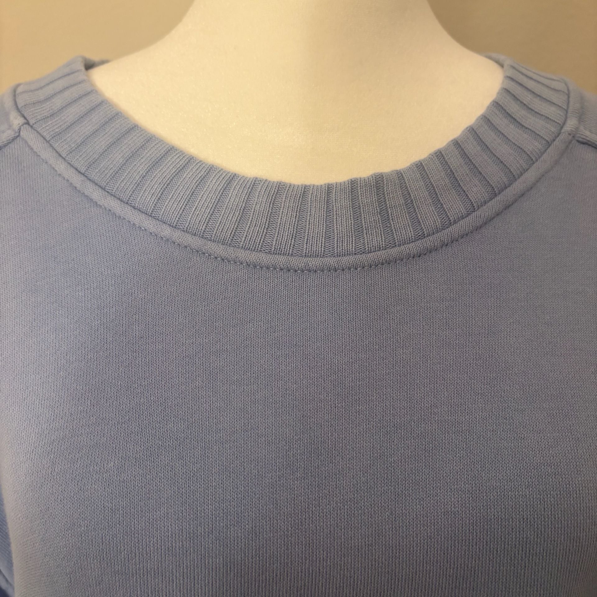 Aerie Oversized Crewneck Sweatshirt Small Blue Periwinkle Y2K 2000s Slouchy 11