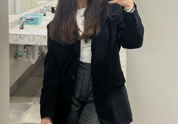 Stradivarius oversized Black Blazer Jacket Size M 2