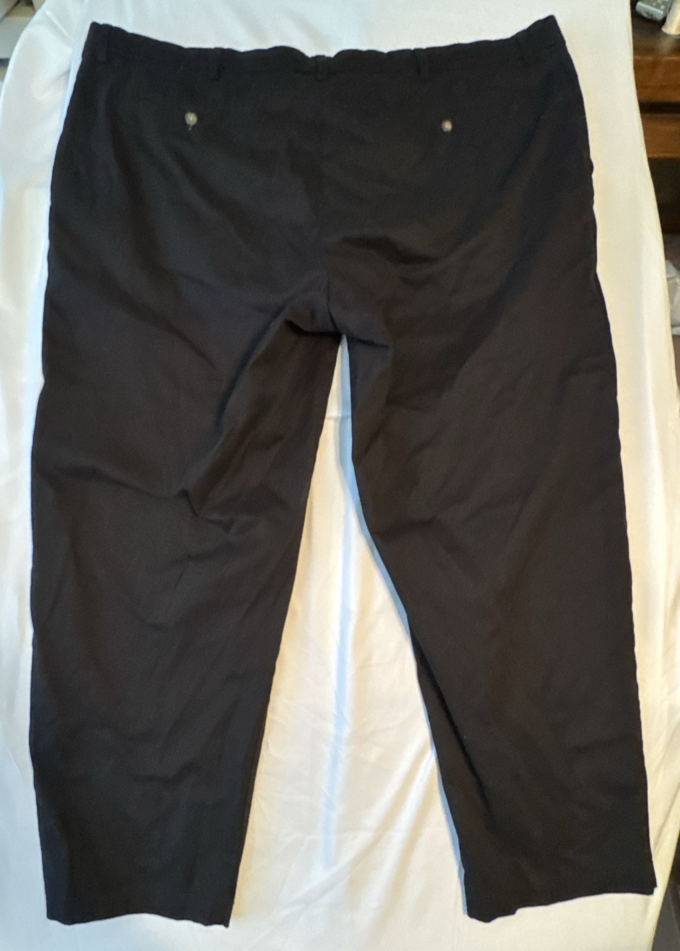 George Casual Pants Size 48x30 Black Stretch Cotton Blend 8