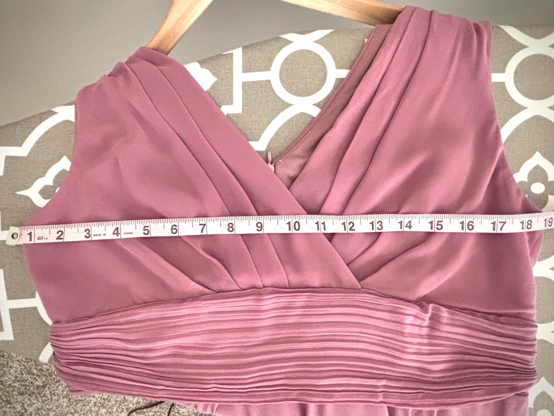 Ever-Pretty Double V-Neck Asymmetrical Chiffon Dress Size 10 Pink 7
