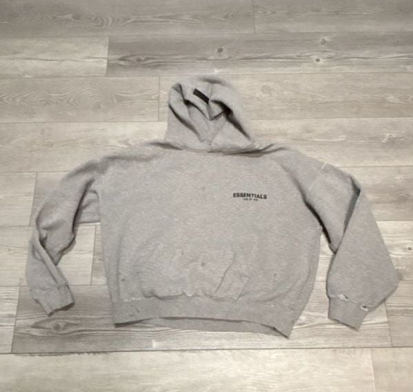 Fear of God Essentials Hoodie Size M Grey 2
