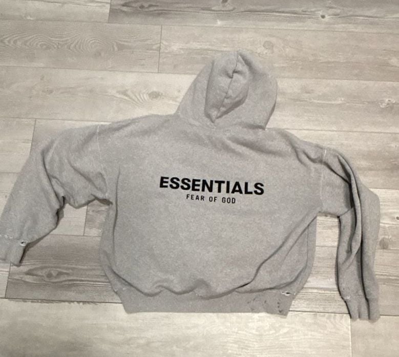 Fear of God Essentials Hoodie Size M Grey 3