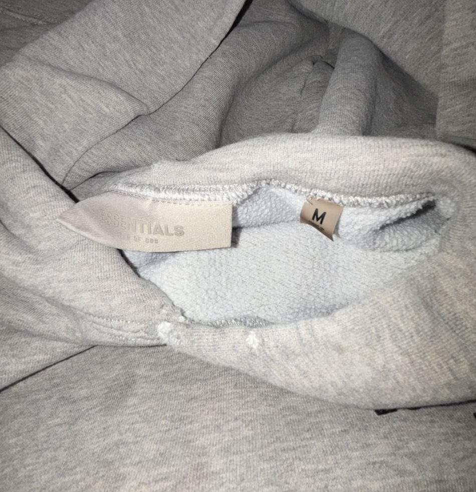 Fear of God Essentials Hoodie Size M Grey 4
