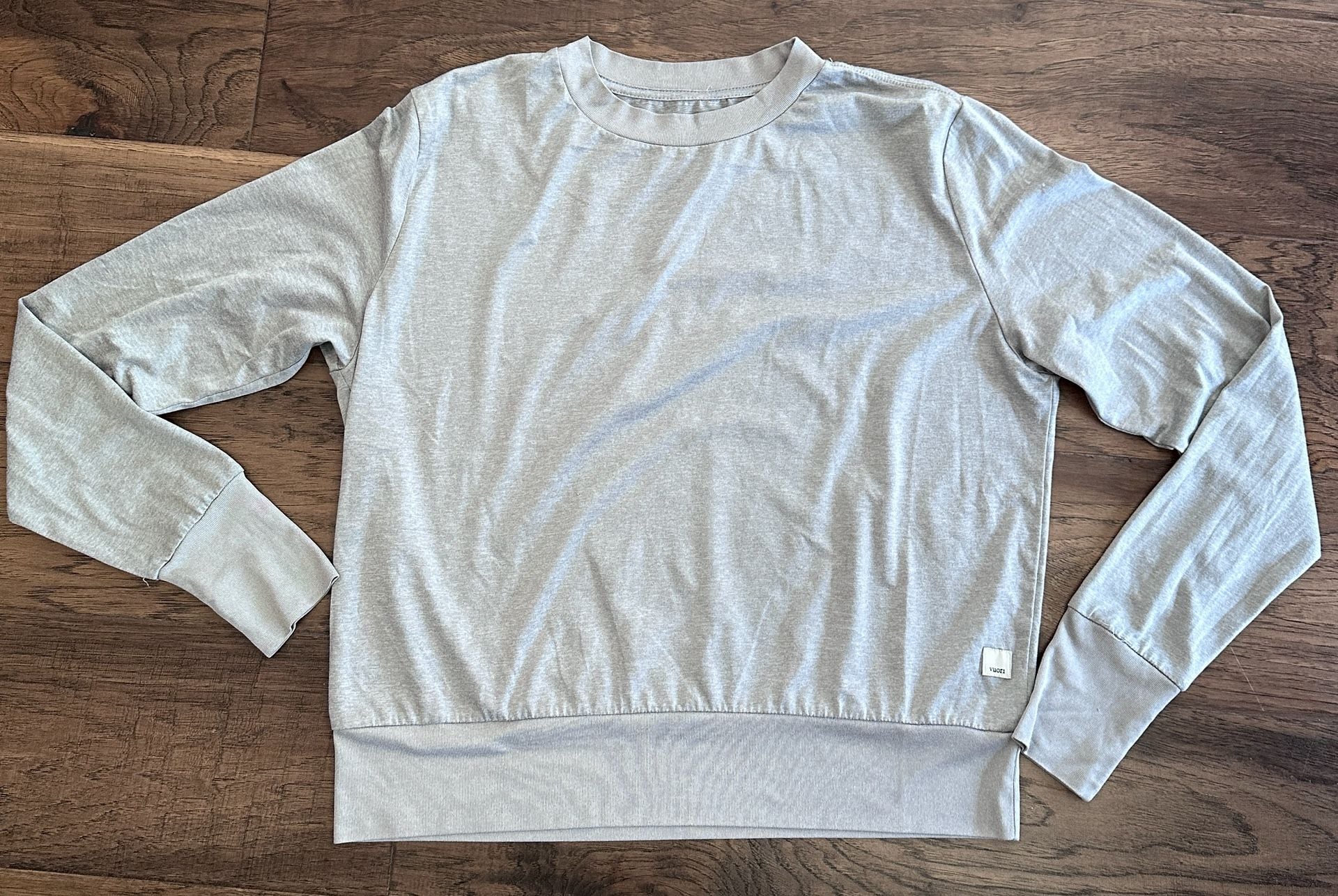 Vuori Daydream Crew Light Heather Grey Long Sleeve Top 5