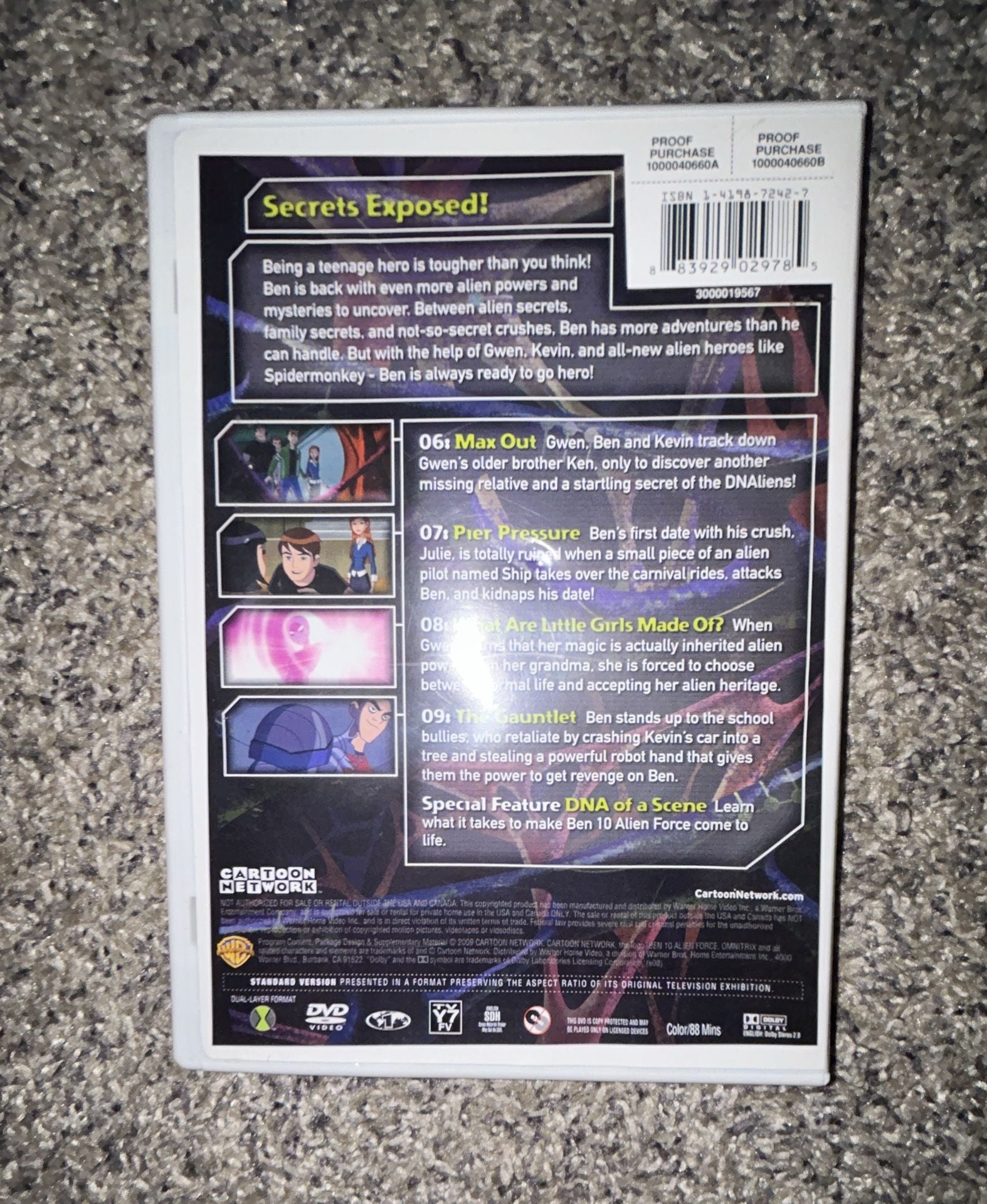 Cartoon Network Ben 10 Alien Force Volume 2 DVD 2