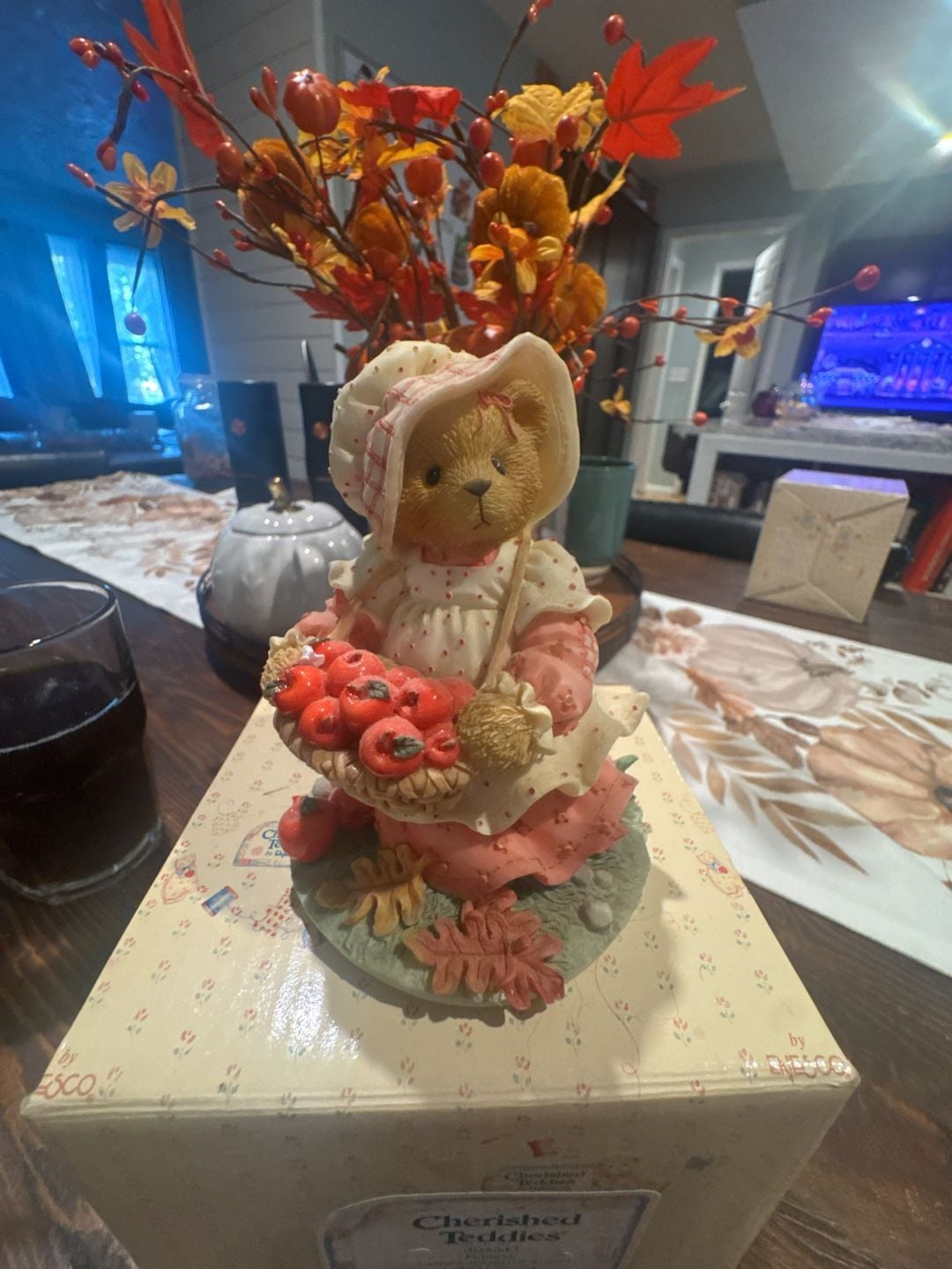 Cherished Teddies Hannah Autumn Brings A Season Of Thanksgiving Figurine 1