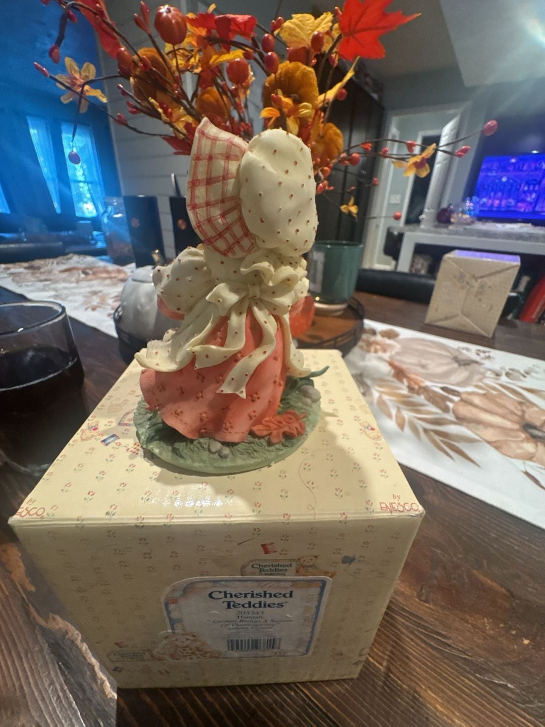 Cherished Teddies Hannah Autumn Brings A Season Of Thanksgiving Figurine 5