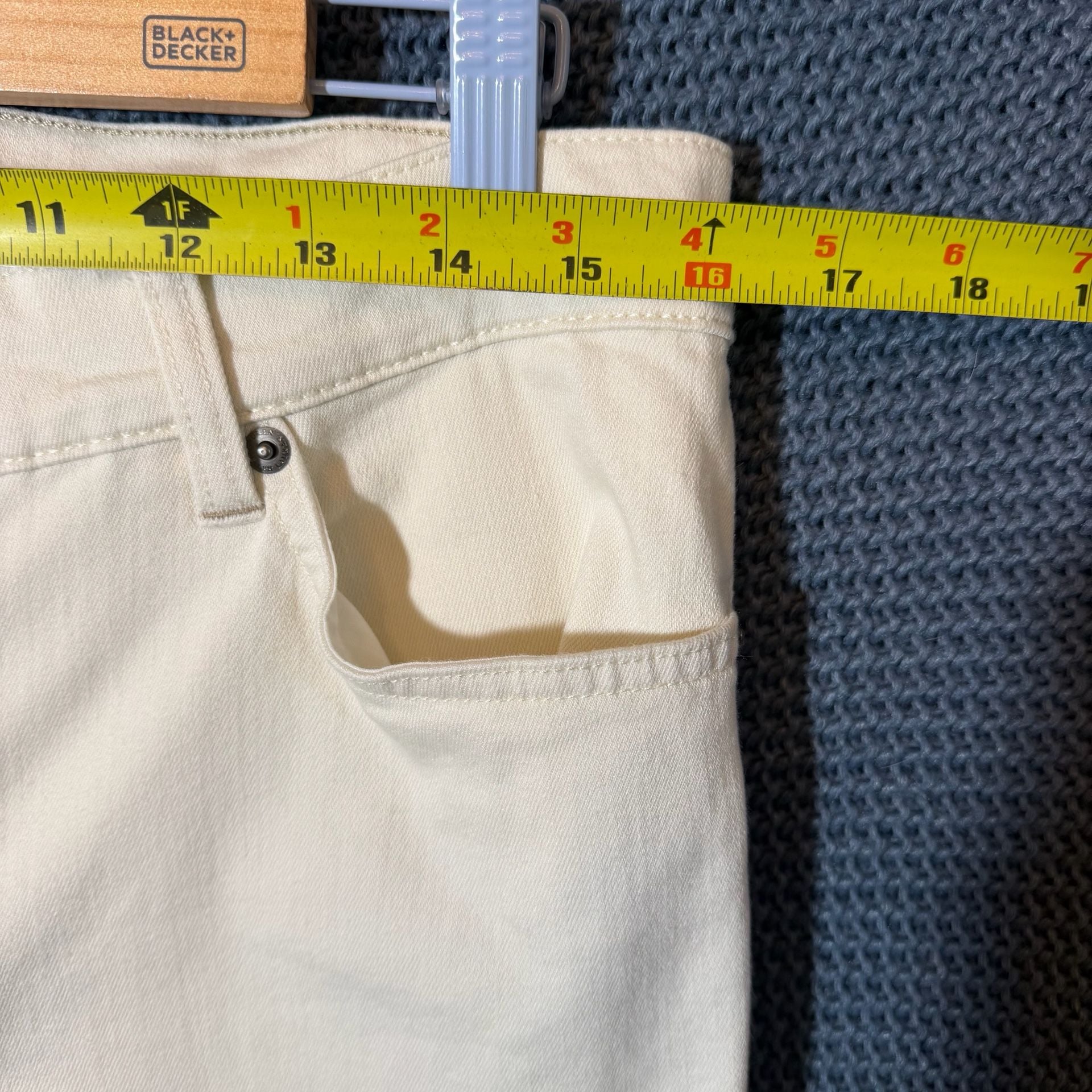 Lauren Ralph Lauren Denim Jeans Size 12P Cream 9