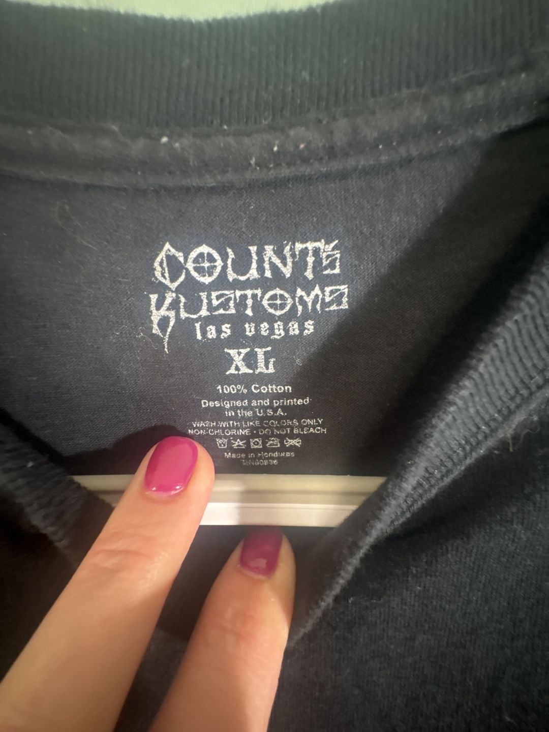 Counts Kustoms T-Shirt Size XL Black Cross Skull Graphic 3