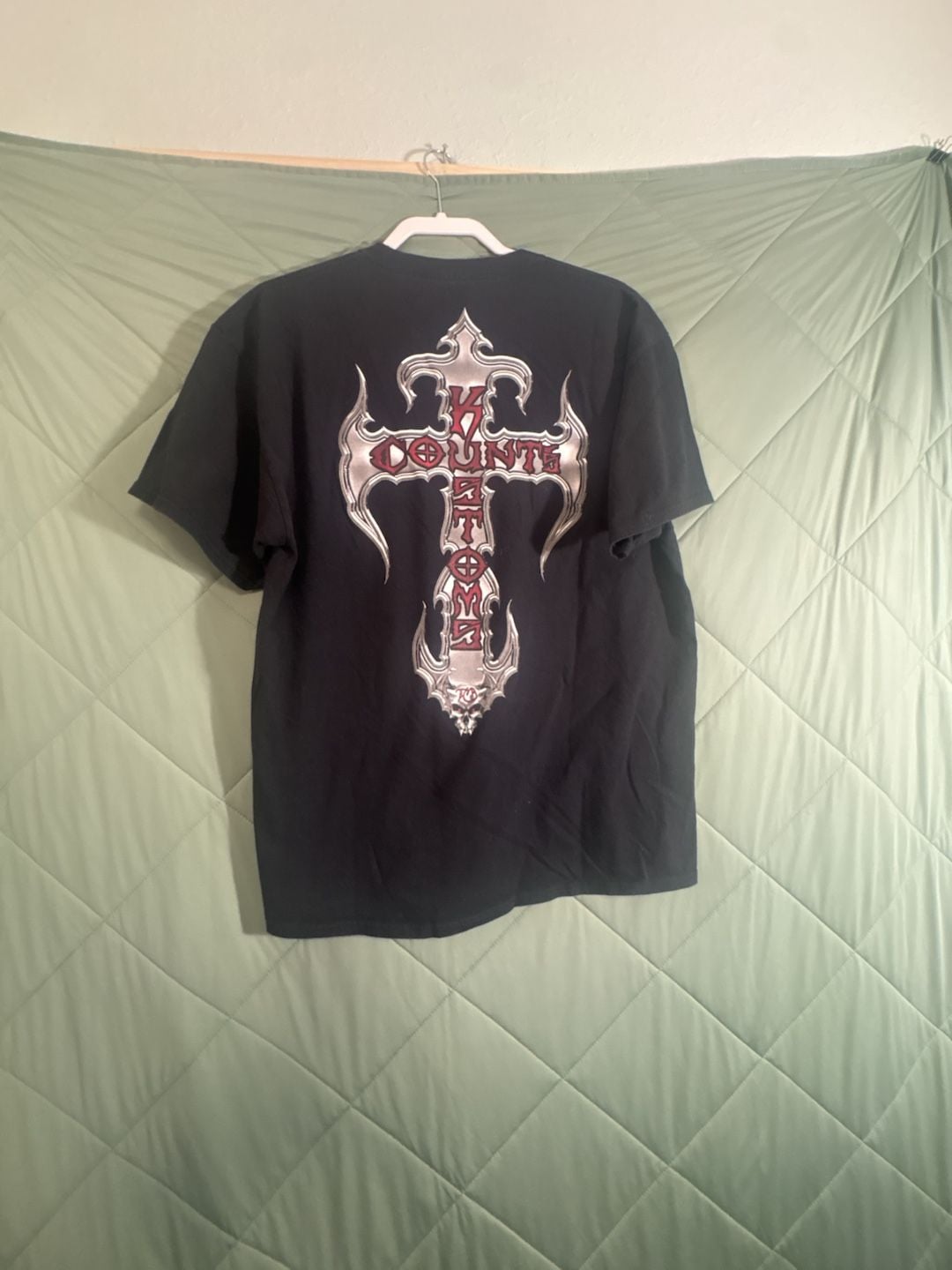 Counts Kustoms T-Shirt Size XL Black Cross Skull Graphic 4
