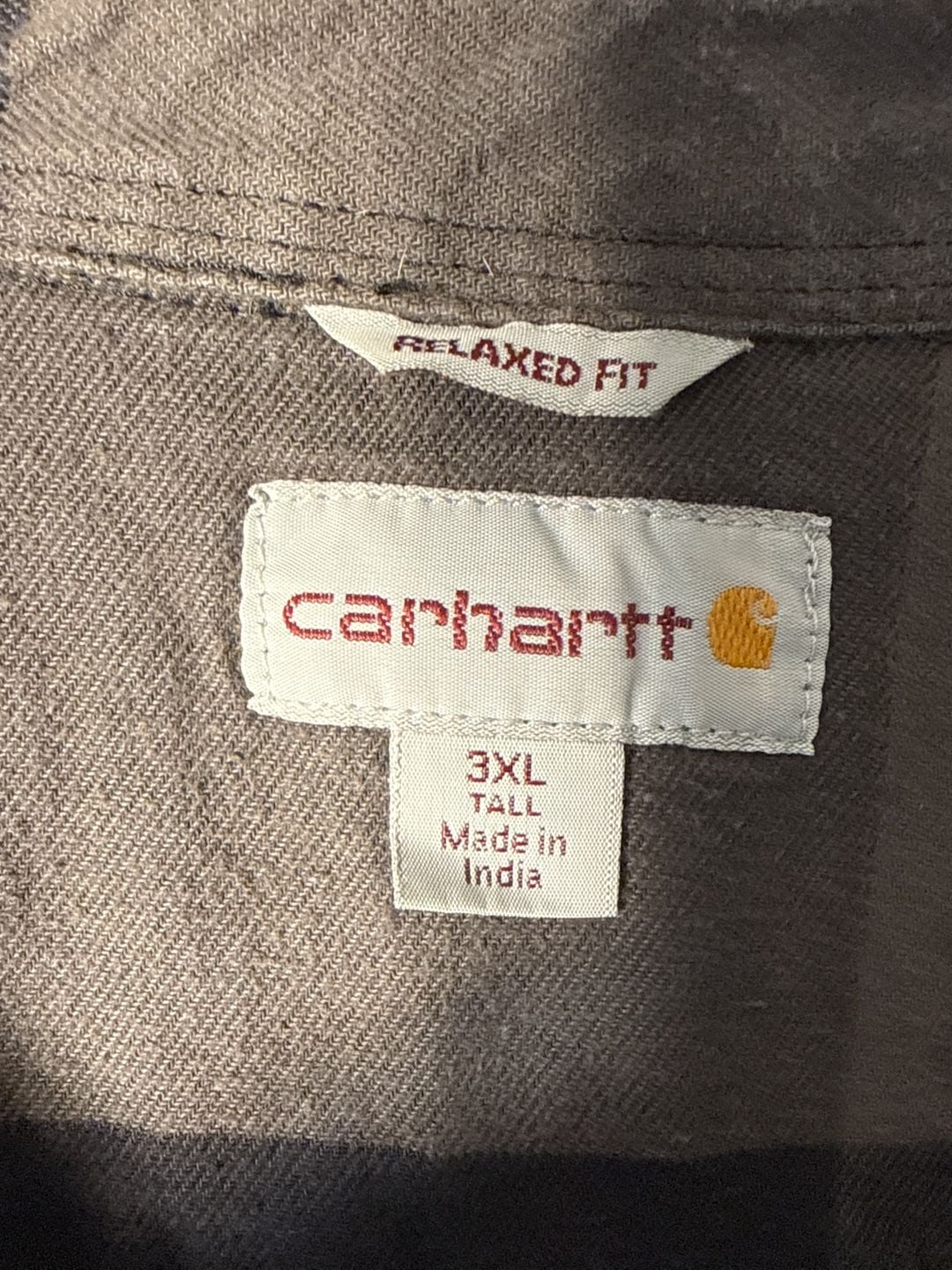 Carhartt Rugged Flex Hamilton Fleece Lined Shirt Jac Size 3XL Tall Plaid 4
