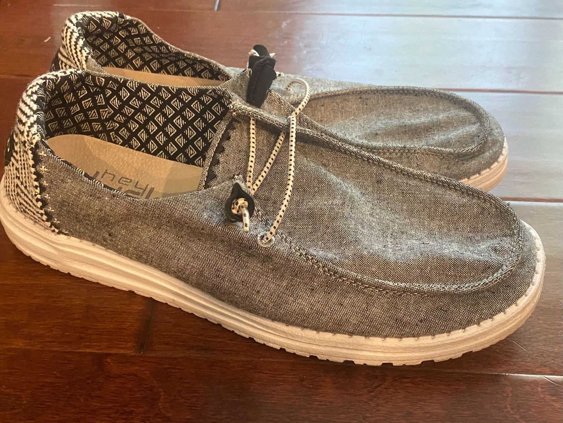 Hey Dude Wendy Chambray Braid Onyx Slip-On Shoes 4
