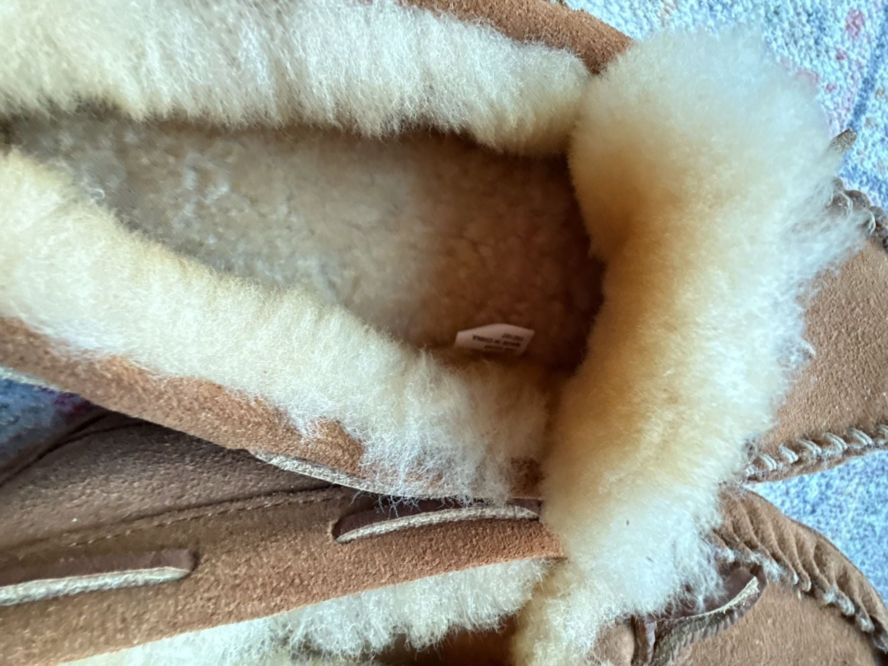 NWOT LL Bean Wicked Good Moccasin Size 8 Medium Brown Shearling Lined Slippers 6