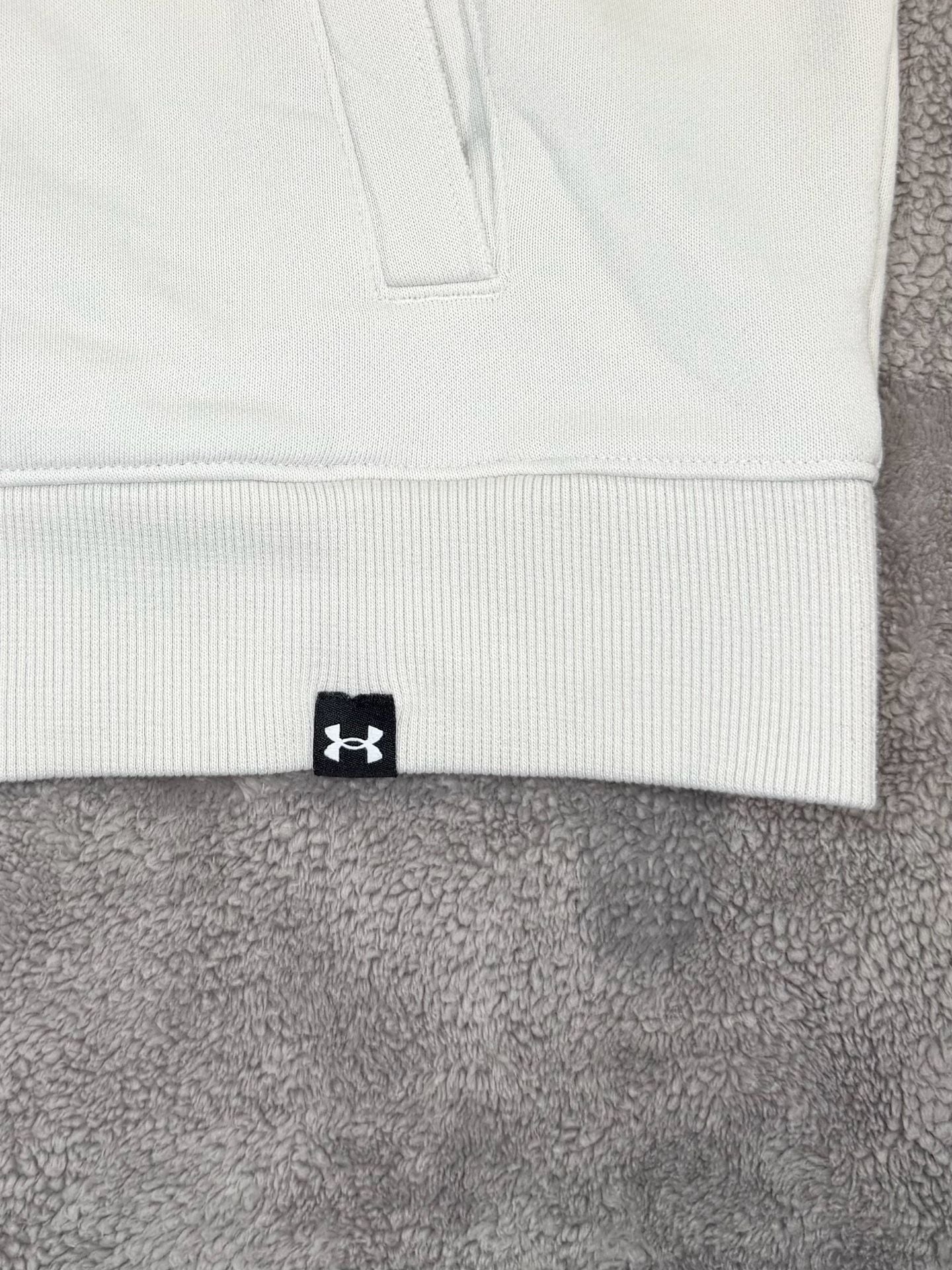 Under Armour Iron Paradise Barbell Club Size XL White Full Zip Hoodie Jacket 4