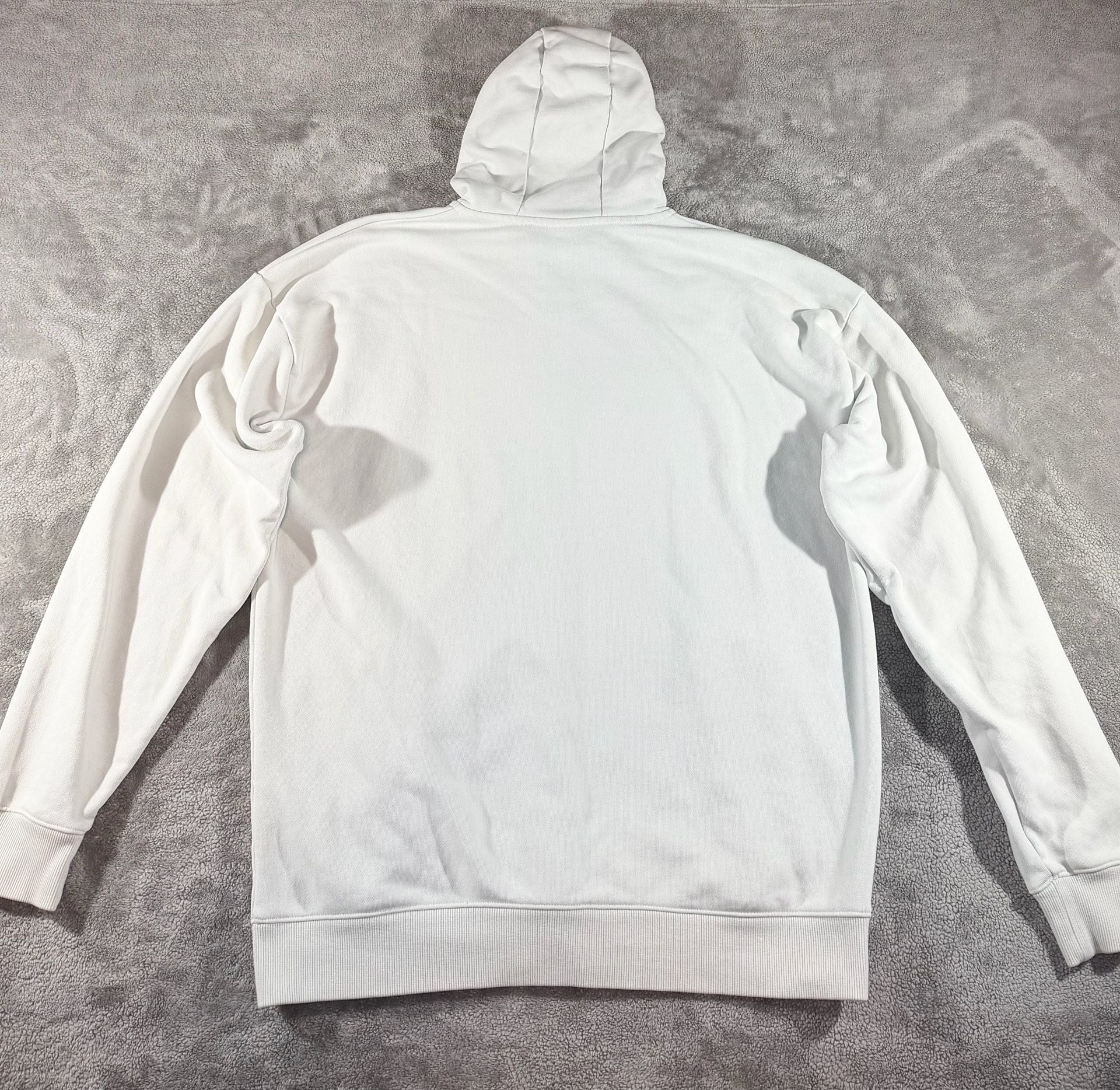 Under Armour Iron Paradise Barbell Club Size XL White Full Zip Hoodie Jacket 7
