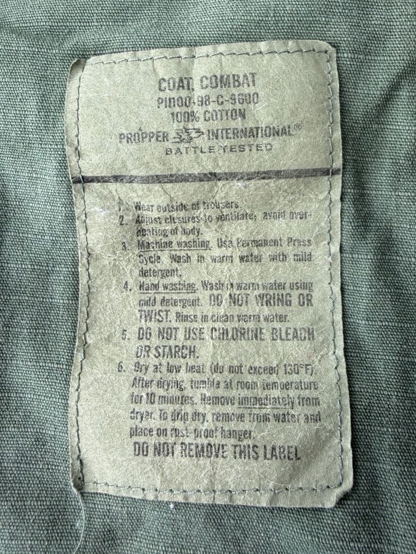 Propper Combat Coat Size X-Large Regular Green Cotton Military Jacket 6