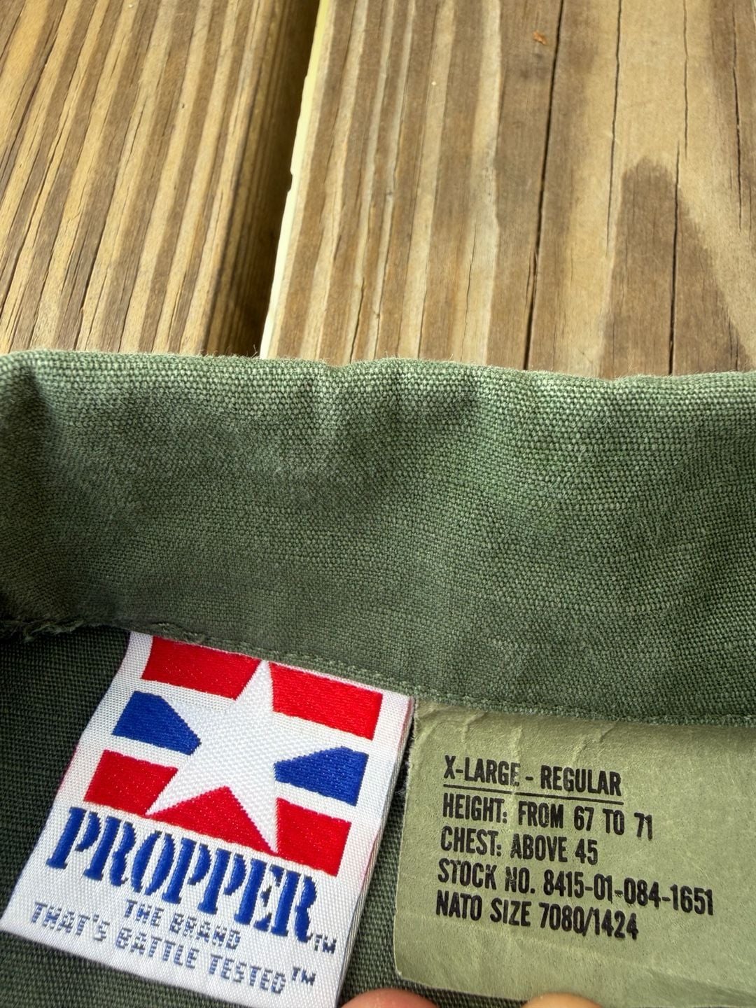 Propper Combat Coat Size X-Large Regular Green Cotton Military Jacket 4