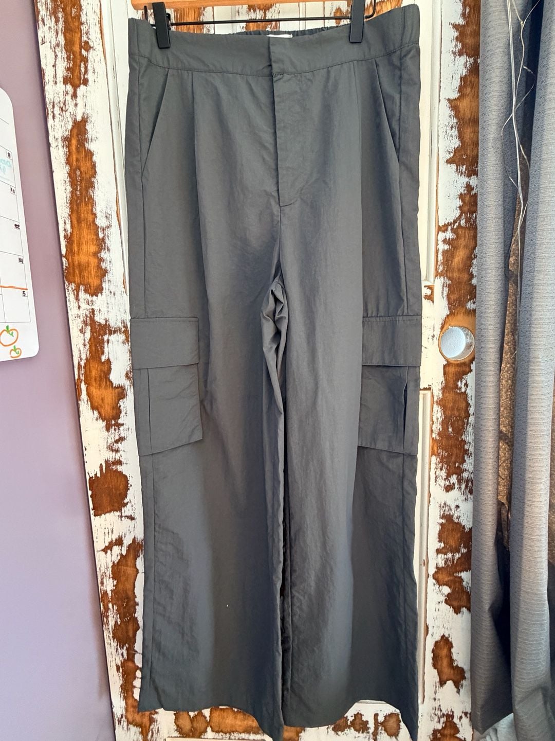 Wilo The Label Women’s Parachute Fly Cargo Pants Size S Gray NWT Gorpcore 2
