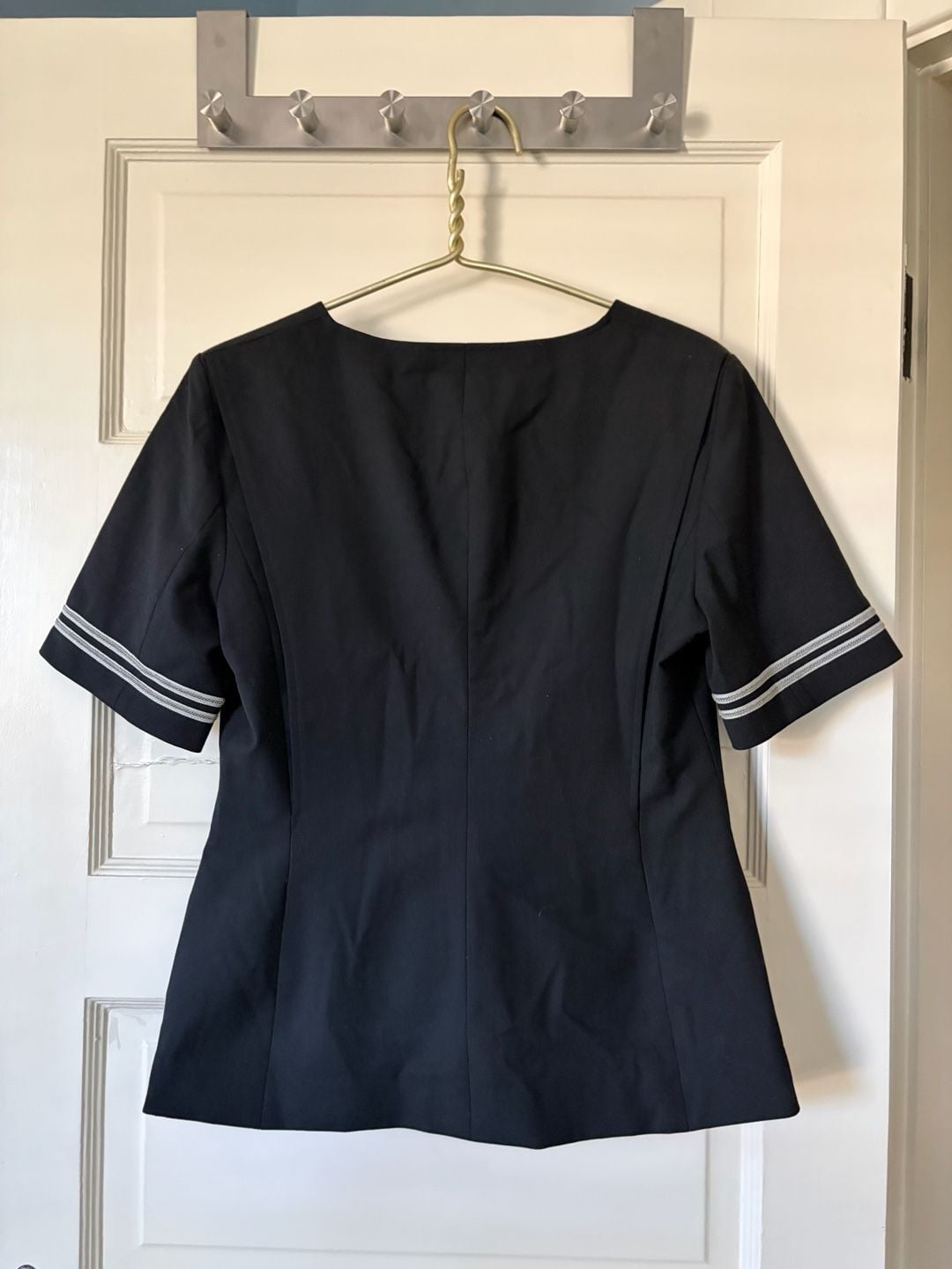 FOURRMY by Cintas Uniform Jacket Size 8 Black Short Sleeve 3