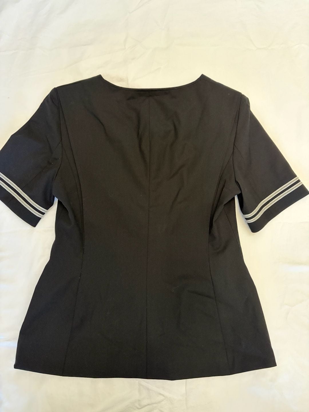 FOURRMY by Cintas Uniform Jacket Size 8 Black Short Sleeve 6