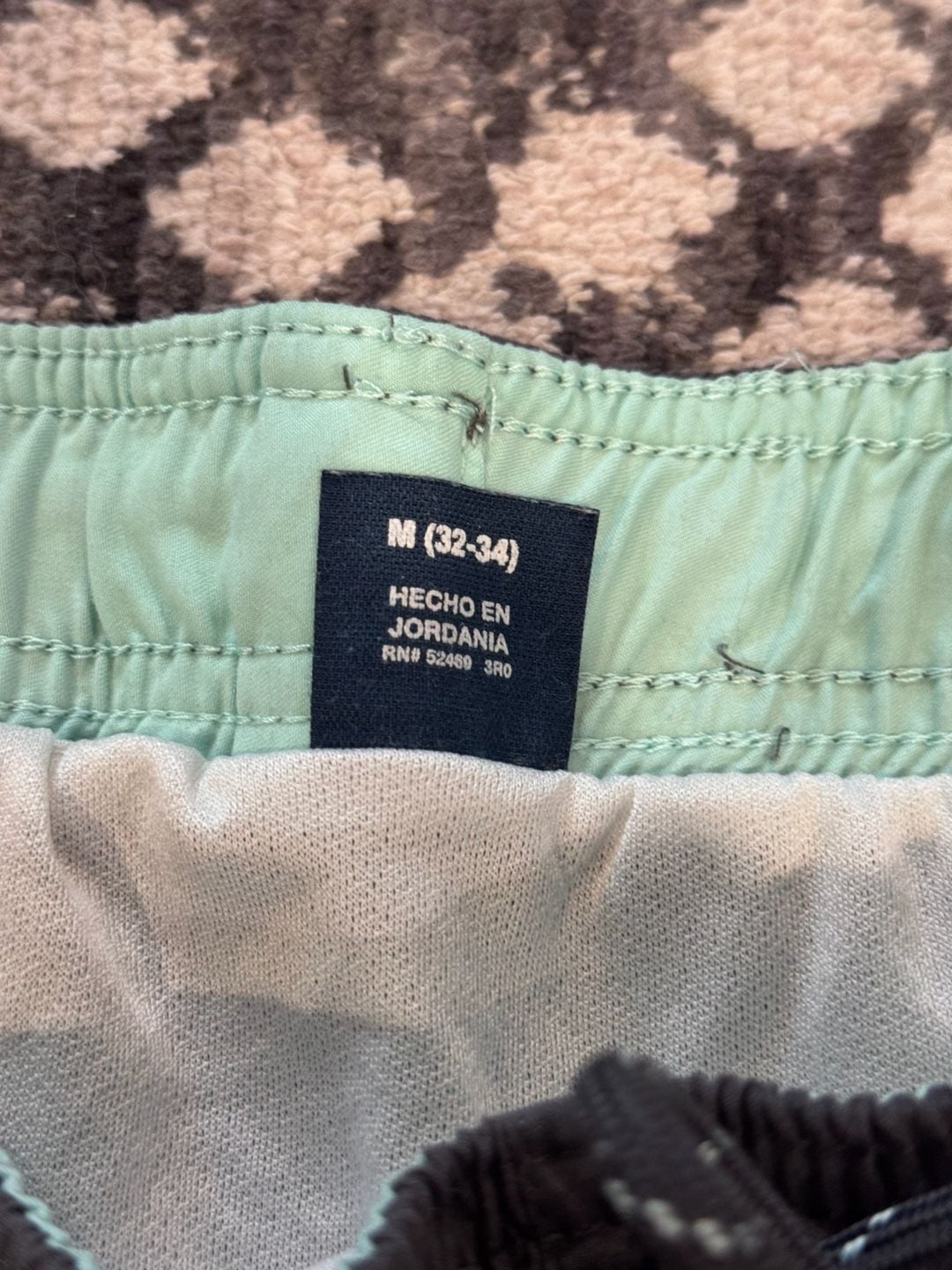 George Swim Trunks Size M (32-34) Green Black Colorblock 4