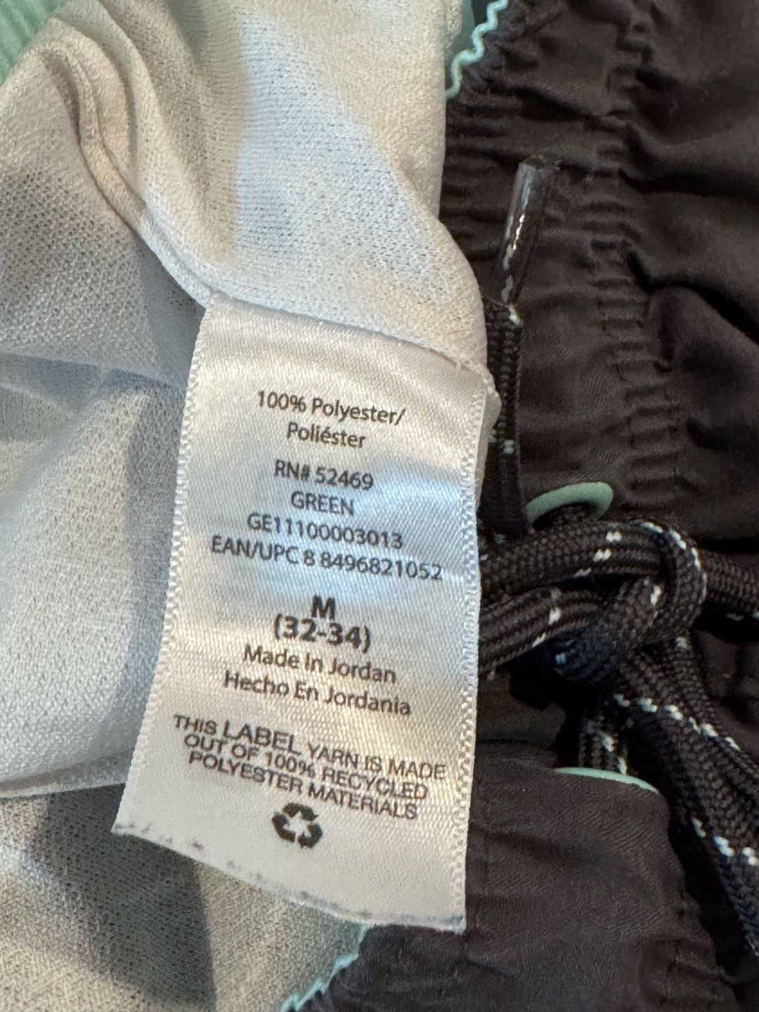 George Swim Trunks Size M (32-34) Green Black Colorblock 5