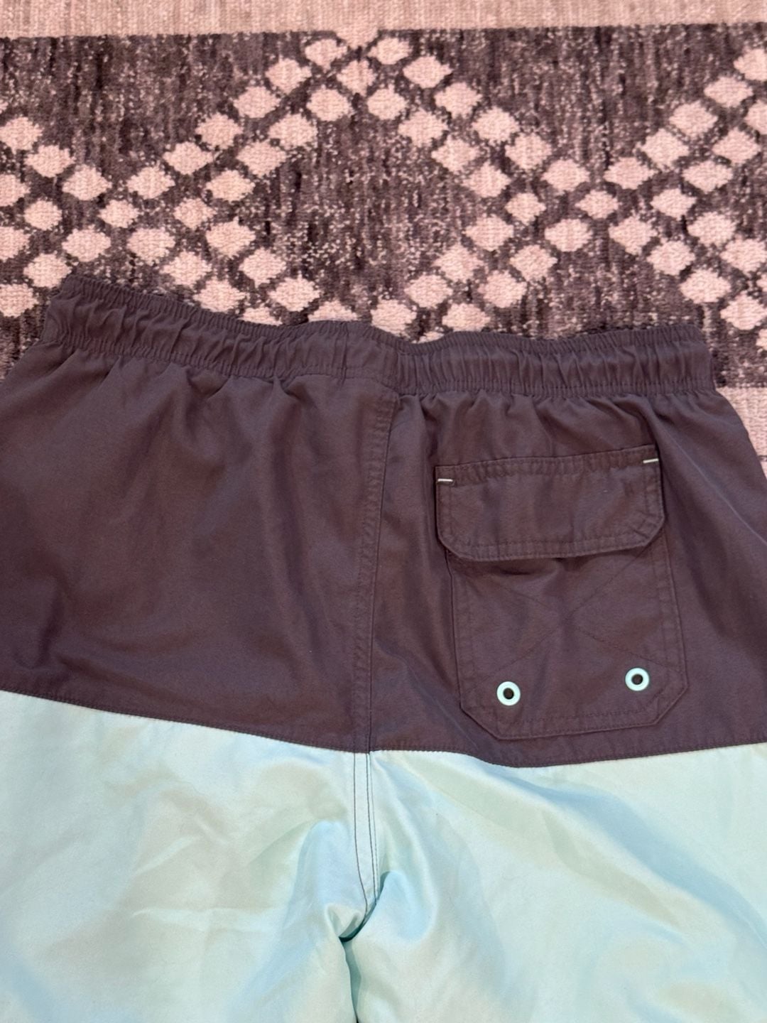 George Swim Trunks Size M (32-34) Green Black Colorblock 6