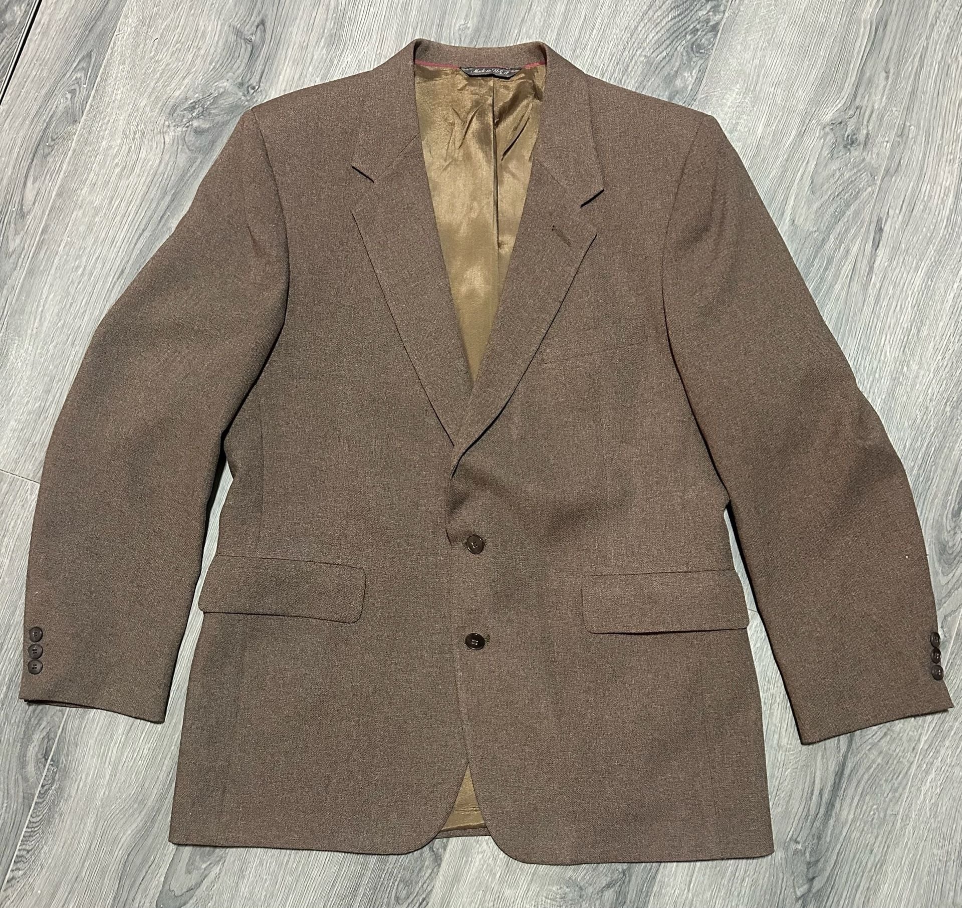 Levi's Business Class Sport Coat and pants Brown Jacket Made in USA 2