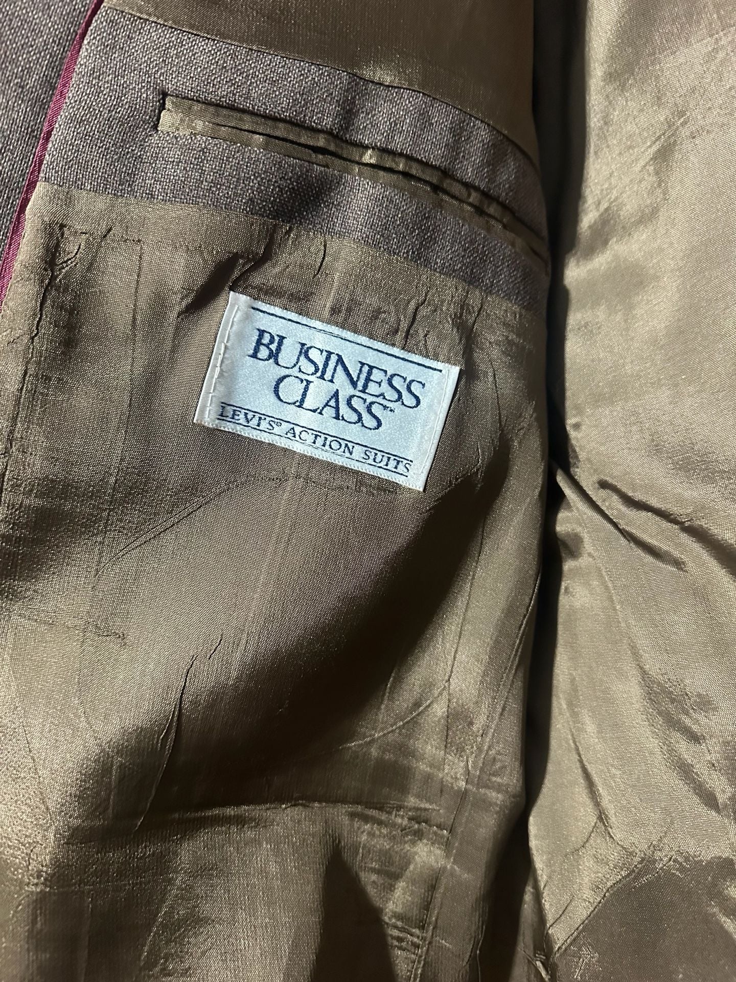 Levi's Business Class Sport Coat and pants Brown Jacket Made in USA 4