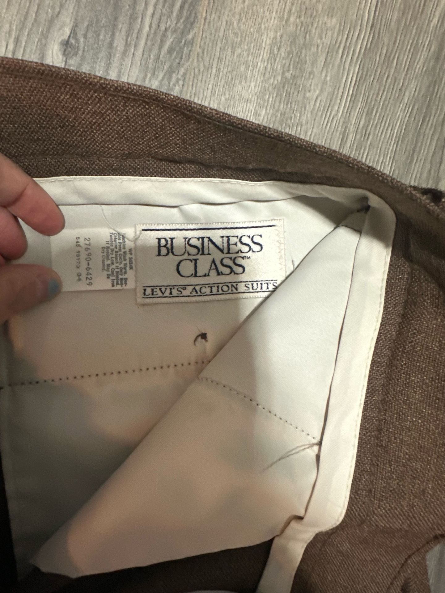 Levi's Business Class Sport Coat and pants Brown Jacket Made in USA 9