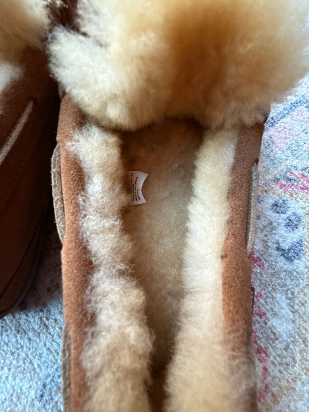 NWOT LL Bean Wicked Good Moccasin Size 8 Medium Brown Shearling Lined Slippers 10