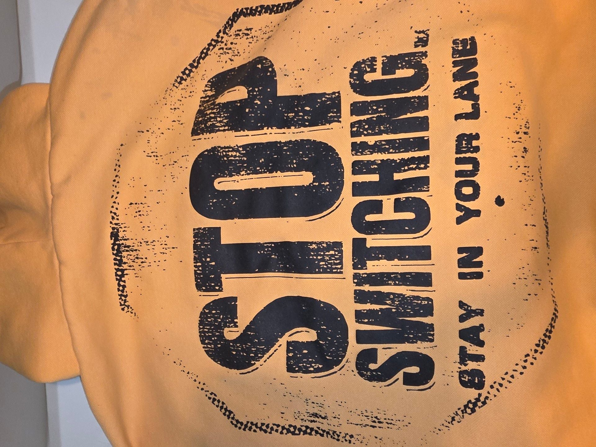 Puma X Fast & Furious Distressed Hoodie Size L Yellow Graphic Pullover 5